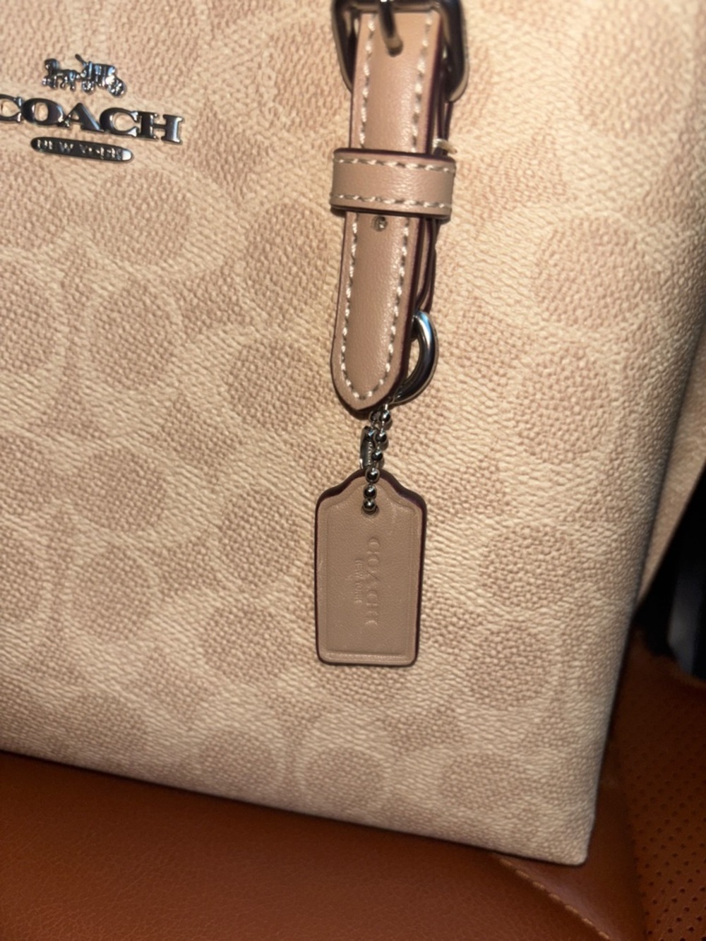 Coach Mollie 25 Tote in Signature Sand Canvas - Picture 8 of 15